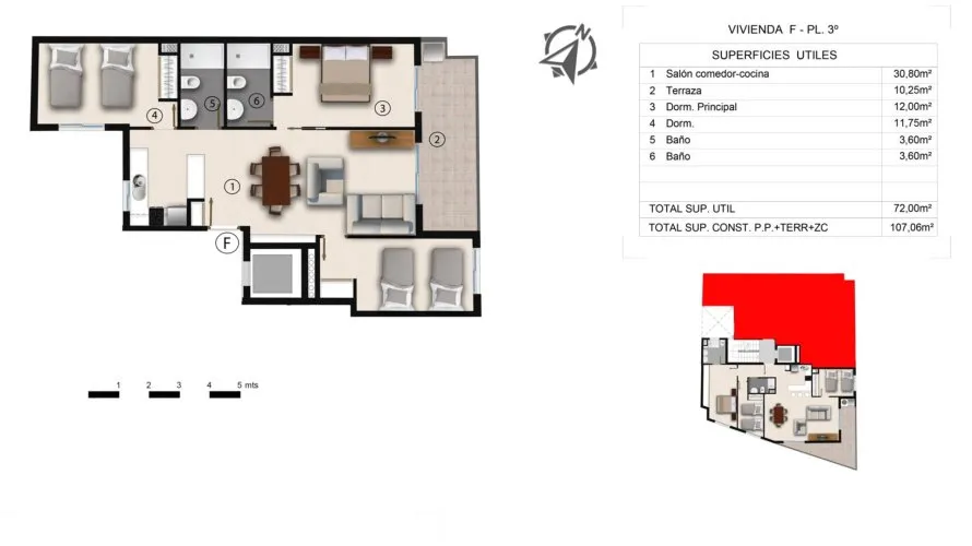 Apartamento de 3 dormitorios en Alegria Residencial XX Torrevieja, Spain No. 72