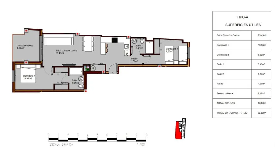 Apartamento de 2 dormitorios en Alegria Residencial XIX Torrevieja, Spain No. 64