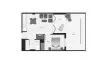 1 dormitorio Apartamento plano «B4A7», Spa Valley II