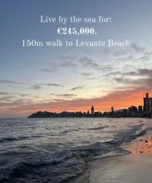 Apartamento de 1 dormitorio en Benidorm, Spain No. 860