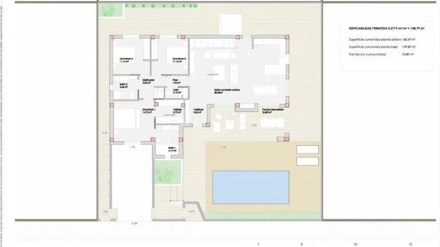 Villa de 3 dormitorios en Los Altos, Spain No. 270 № 3