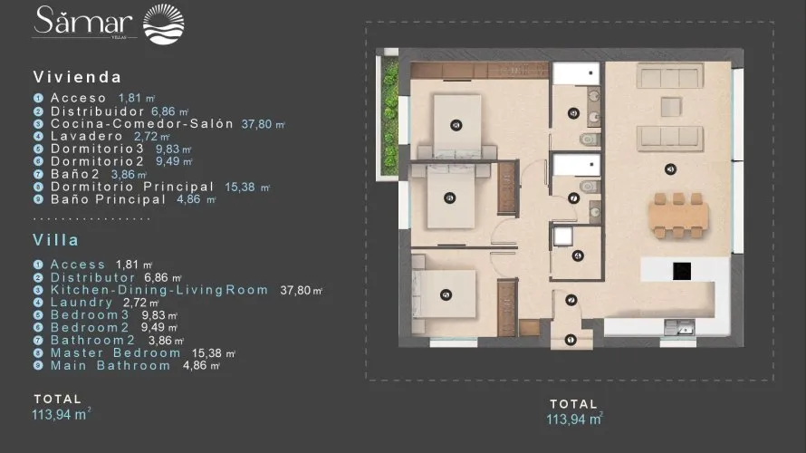 Villa de 3 dormitorios en Alicante, Spain No. 89 № 4