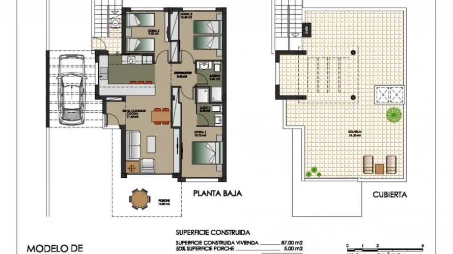 Villa de 3 dormitorios en San Miguel de Salinas, Spain No. 347 № 16