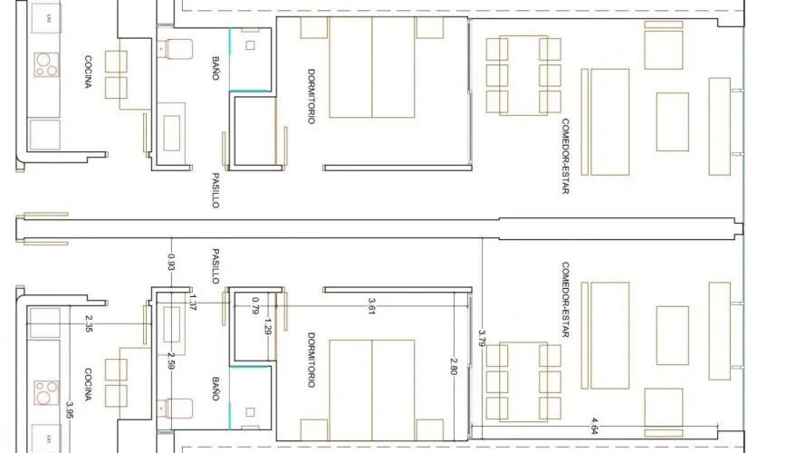 Apartamento de 1 dormitorio en Benidorm, Spain No. 254 № 1