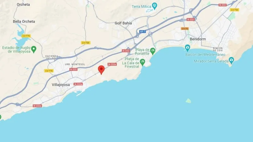Apartamento de 2 dormitorios en Villajoyosa, Spain No. 558
