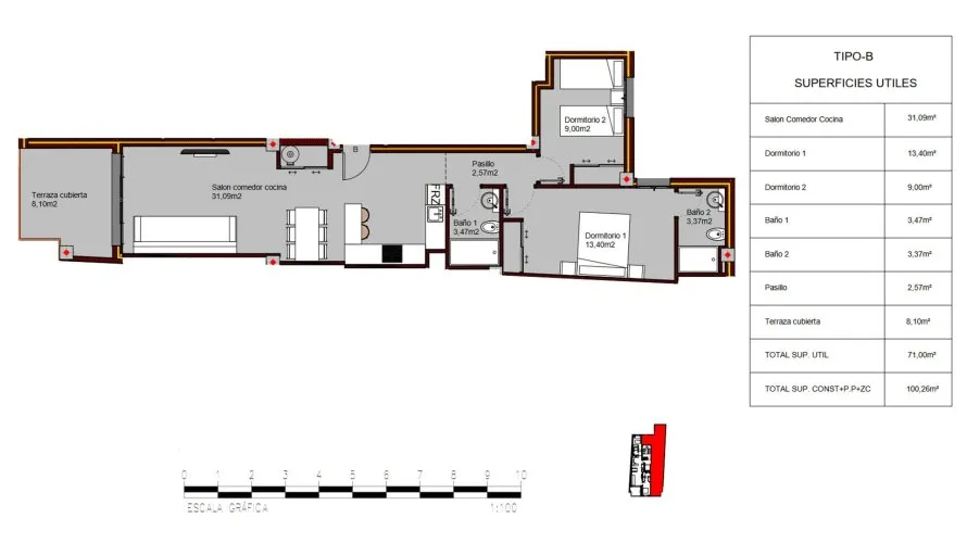 Apartamento de 2 dormitorios en Alegria Residencial XIX Torrevieja, Spain No. 67