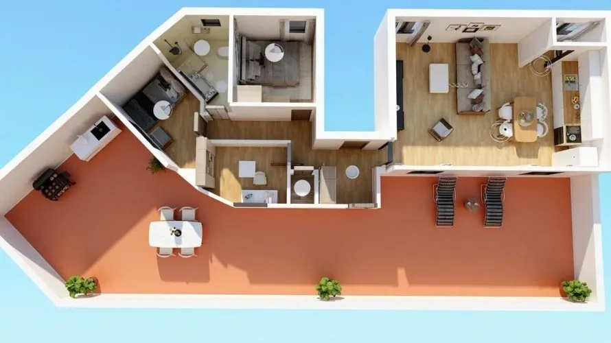 Ático de 1 dormitorio en Manises, Spain No. 1424 № 1