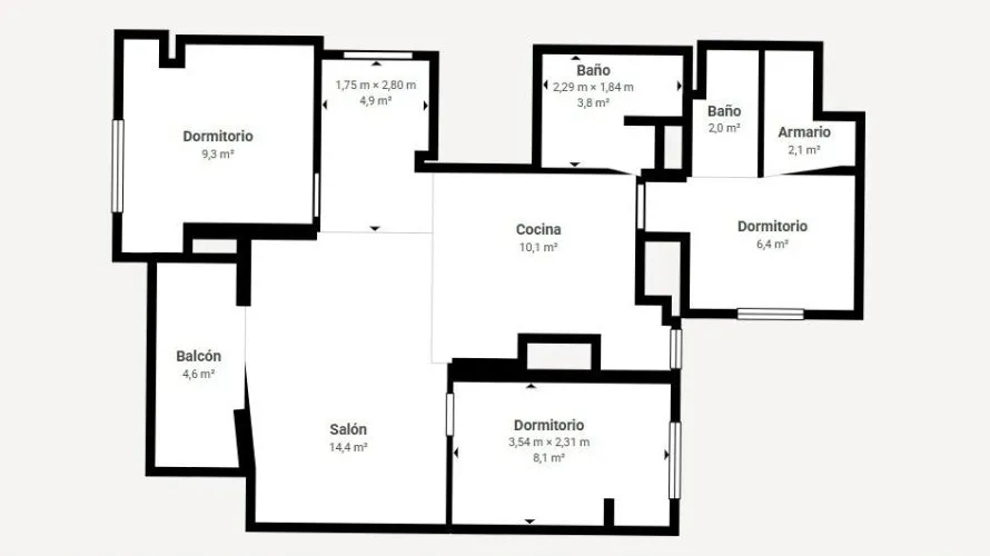 Apartamento de 1 dormitorio en Torrevieja, Spain No. 1026