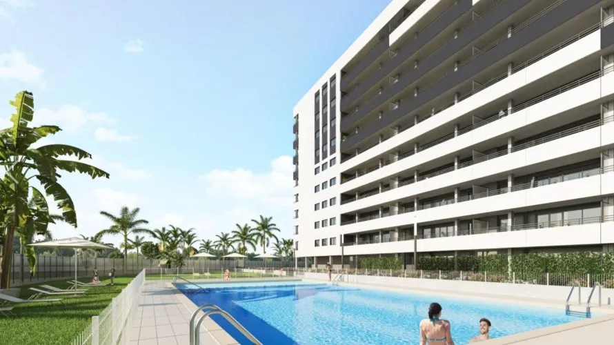 Apartamento de 2 dormitorios en Alicante, Spain No. 1037