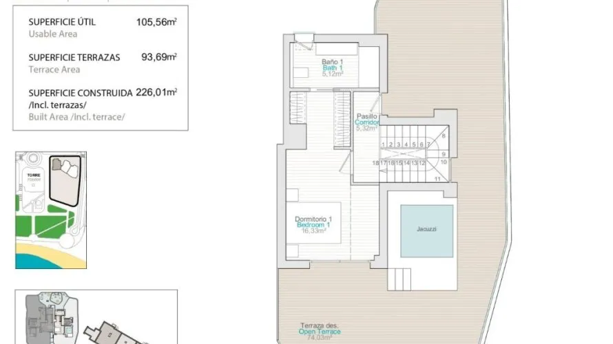 Penthouse de 3 chambres à Villajoyosa, Spain No. 862 № 7