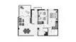 2 chambres Apartment plan d'étage «B2A16», Spa Valley II