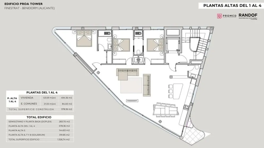 Penthouse de 3 chambres à Finestrat, Spain No. 732 № 12