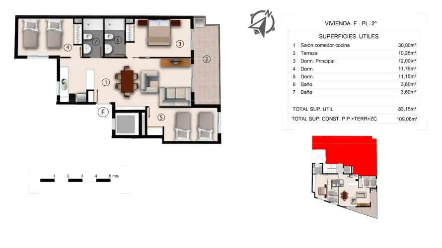 Apartment de 3 chambres à Alegria Residencial XX Torrevieja, Spain No. 71