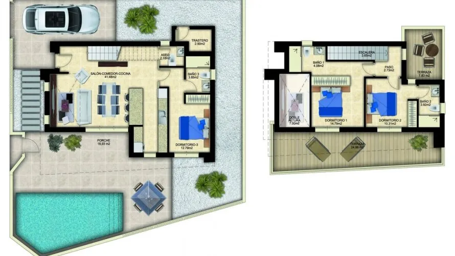 Villa de 3 chambres à Benijofar, Spain No. 356 № 4
