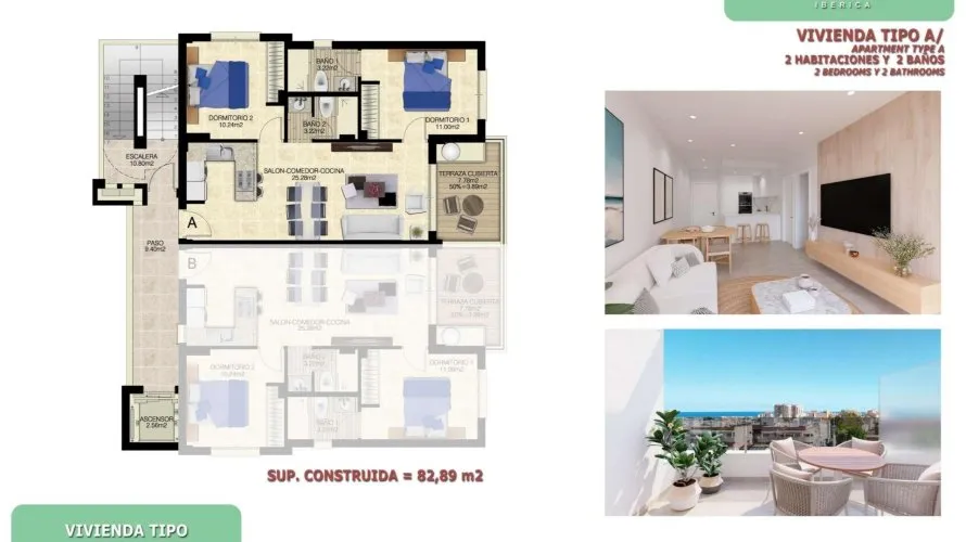 Apartment de 2 chambres à Torrevieja, Spain No. 1080 № 5
