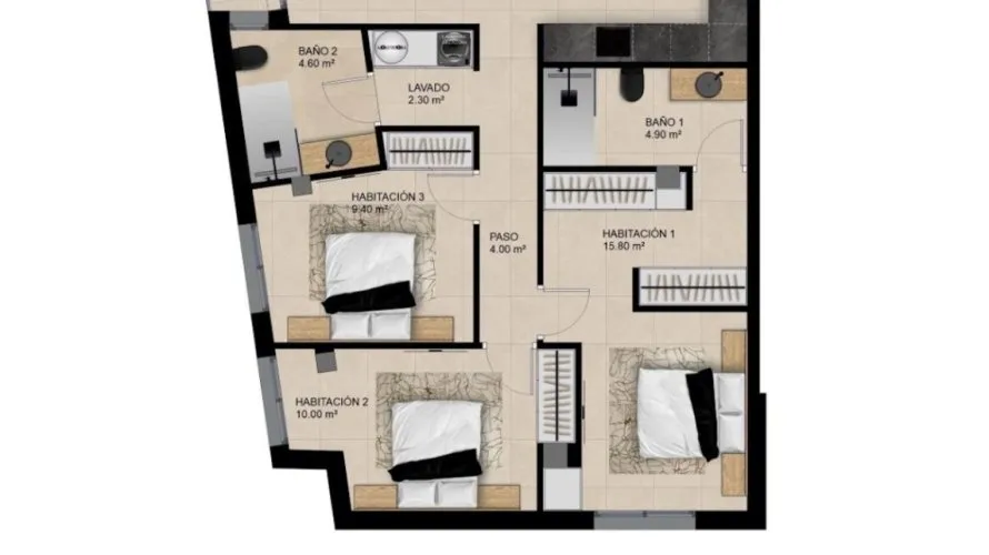 Apartment de 2 chambres à Elche, Spain No. 1942 № 1