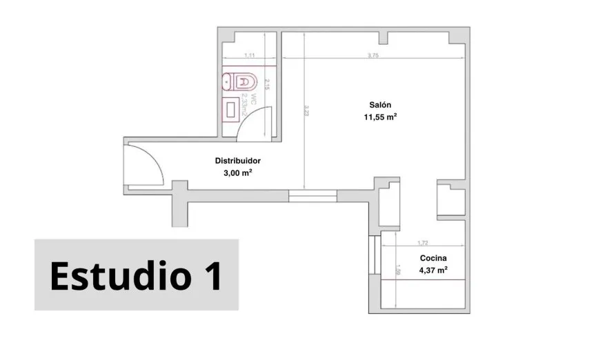 Квартира 42м² в Мадрид, Испания №913 № 23