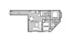 Планировка Квартиры «AC3-4A» с 2 спальнями в ЖК Alegria Alicante III Jazmin