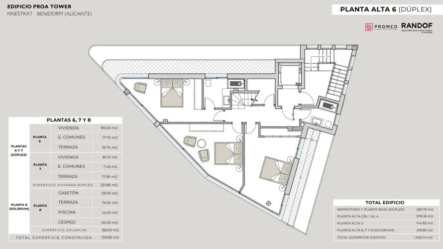 3 bedrooms penthouse for sale, Finestrat, Spain No. 732 № 14
