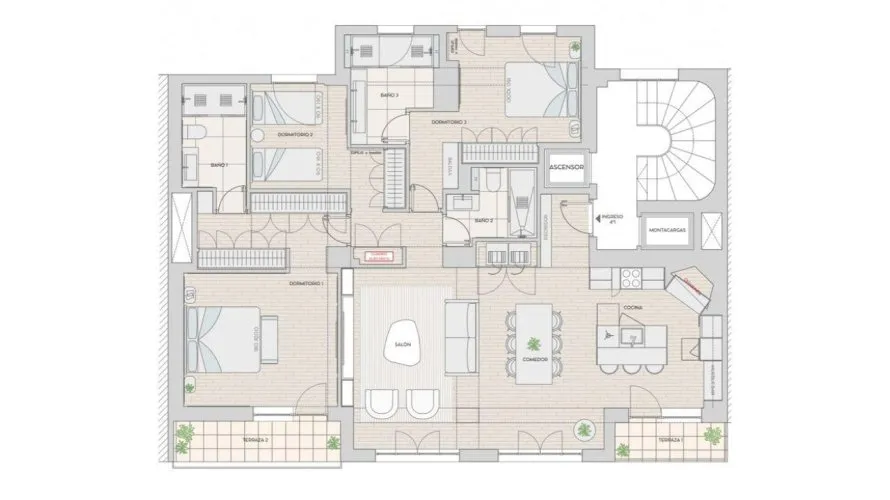 3 bedrooms apartment for sale, Madrid, Spain No. 786 № 12