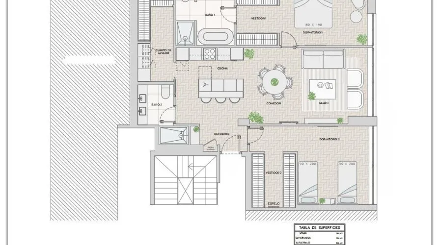 2 bedrooms apartment for sale, Madrid, Spain No. 636 № 12