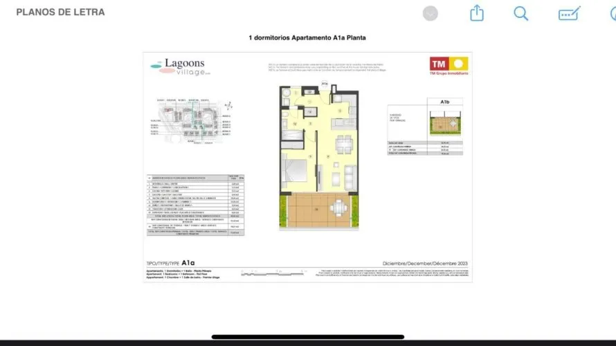 1 bedroom apartment for sale, Torrevieja, Spain No. 1390 № 5