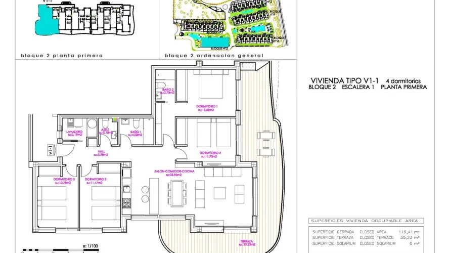 4 bedrooms apartment for sale, Playa Flamenca II, Spain No. 1170 № 8