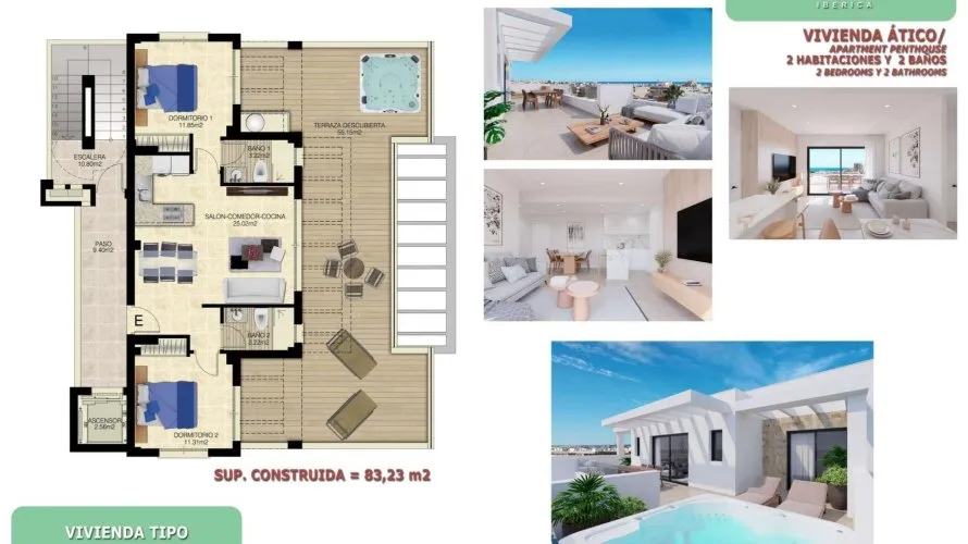 2 bedrooms apartment for sale, Torrevieja, Spain No. 1080 № 6