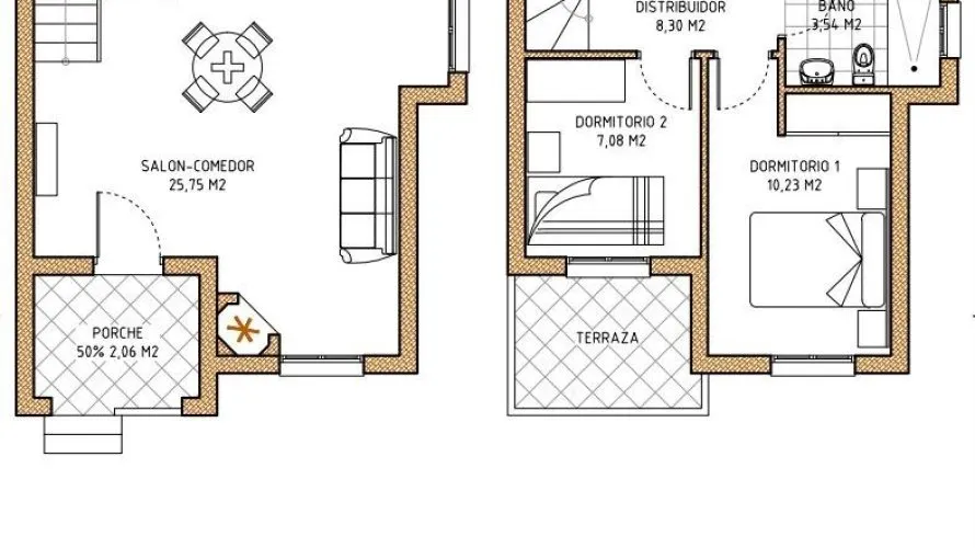 3 bedrooms duplex for sale, La Zenia, Spain No. 2482 № 27