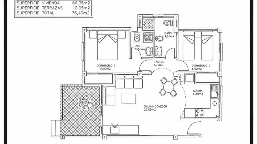 2 bedrooms apartment for sale, La Zenia, Spain No. 2429 № 17